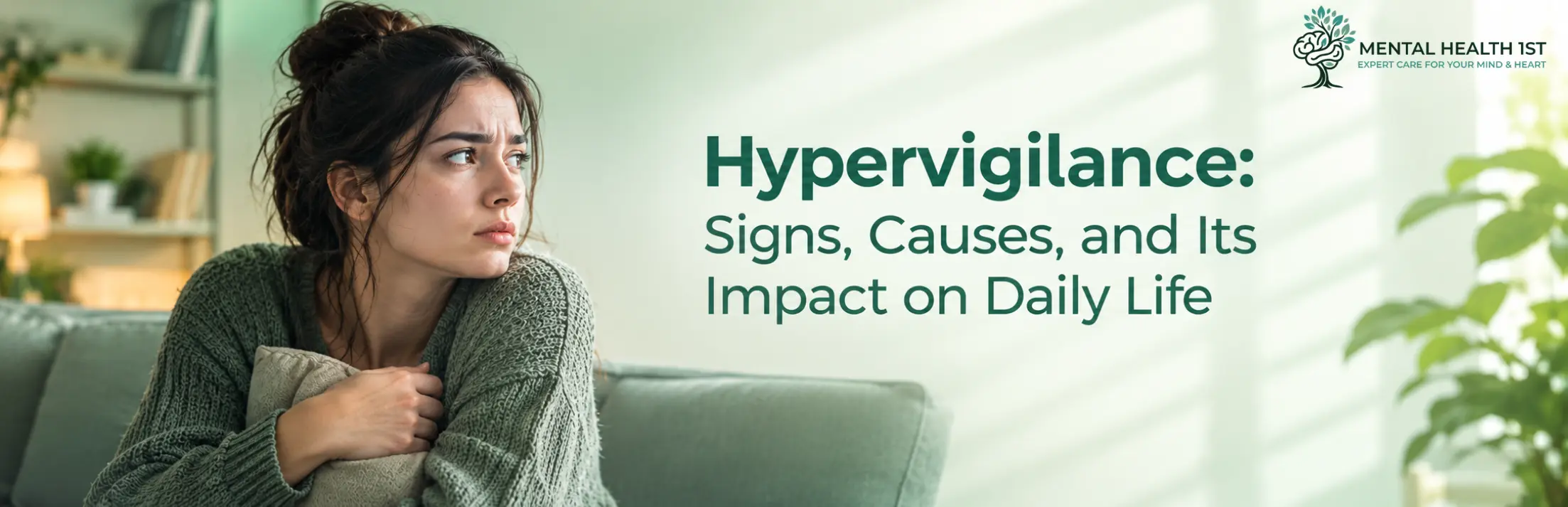 Adult experiencing hypervigilance and feeling constantly on guard